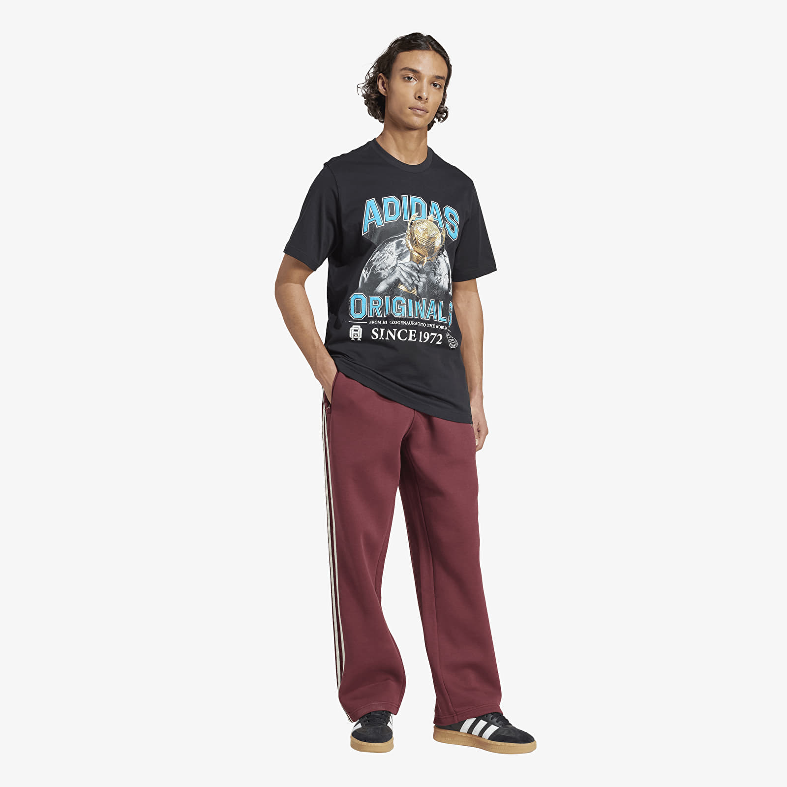 Pantalons homme adidas Prem Trackpant Shadow Red