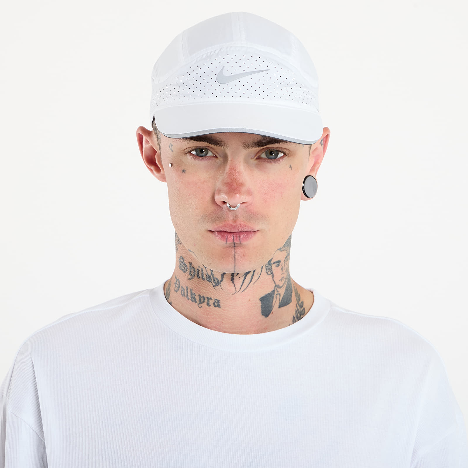 Men's caps Nike Dri-FIT ADV Fly Unstructured Reflective Cap White/ Anthracite/ Reflective Silv