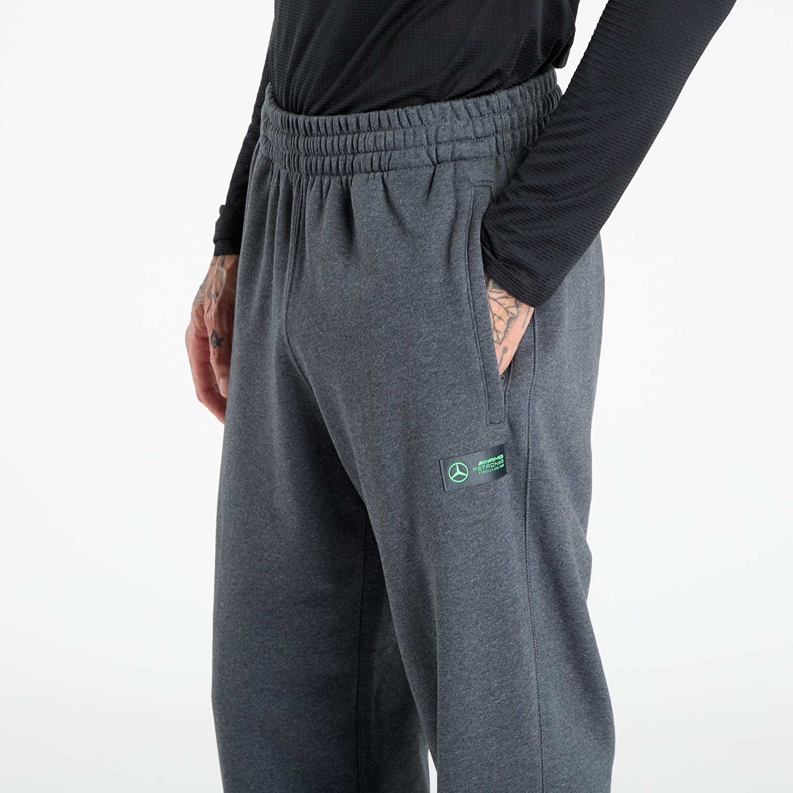 Pantalones de chándal para hombre adidas Mercedes - AMG Petronas Formula One Team Premium Sweat Joggers Dark Grey Heather