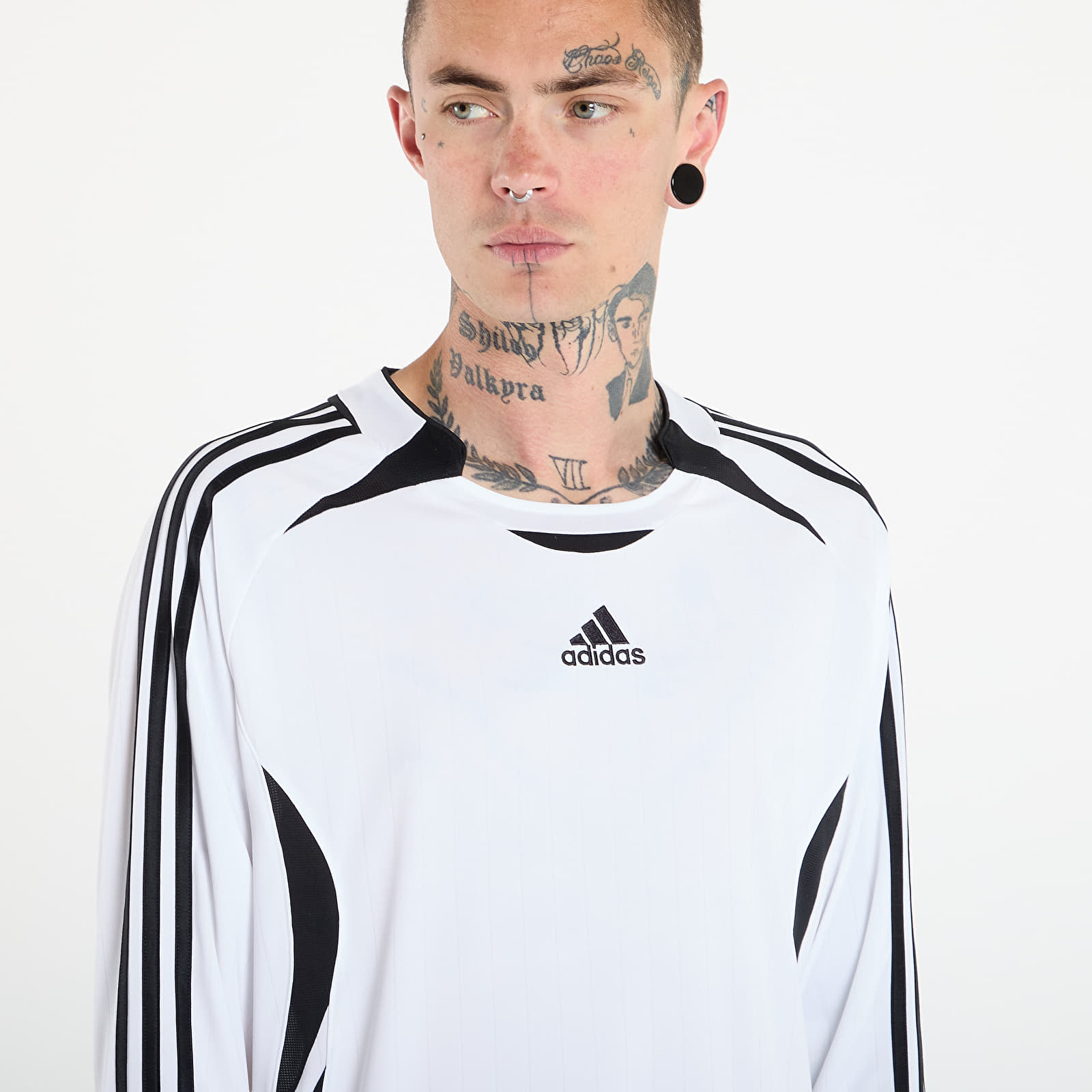 Moške majice  adidas Teamgeist Adicolor Long Sleeve T-Shirt White