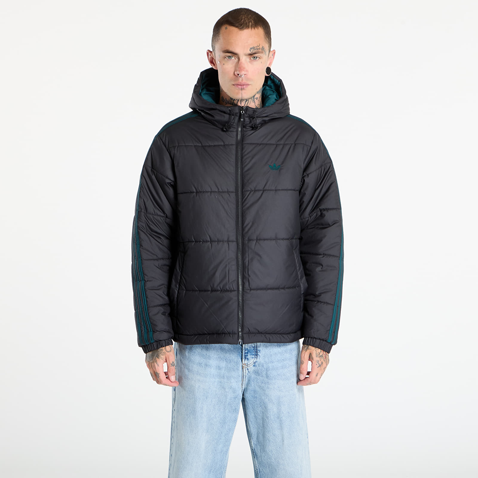 Men's jackets adidas Adicolor Reversible Jacket Black/ Aurora Ivy/ White