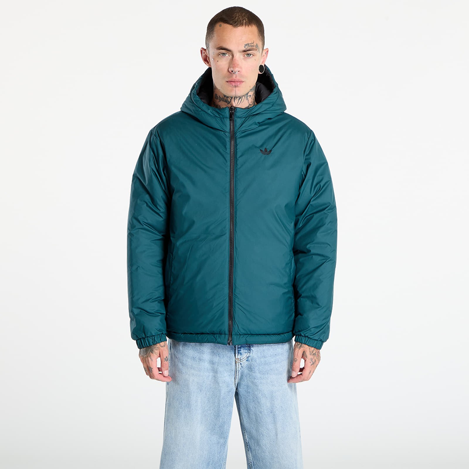 Men's jackets adidas Adicolor Reversible Jacket Black/ Aurora Ivy/ White