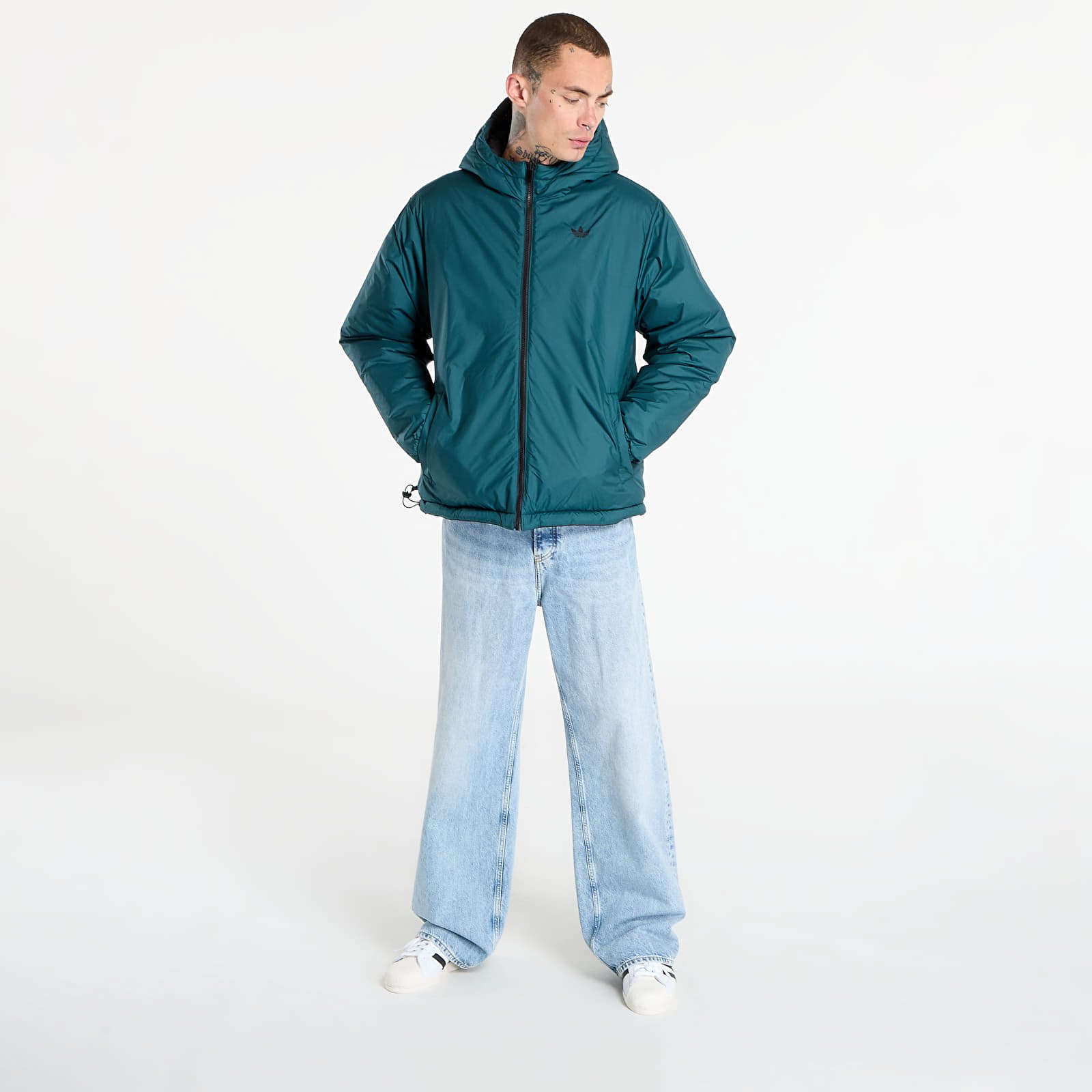Men's jackets adidas Adicolor Reversible Jacket Black/ Aurora Ivy/ White