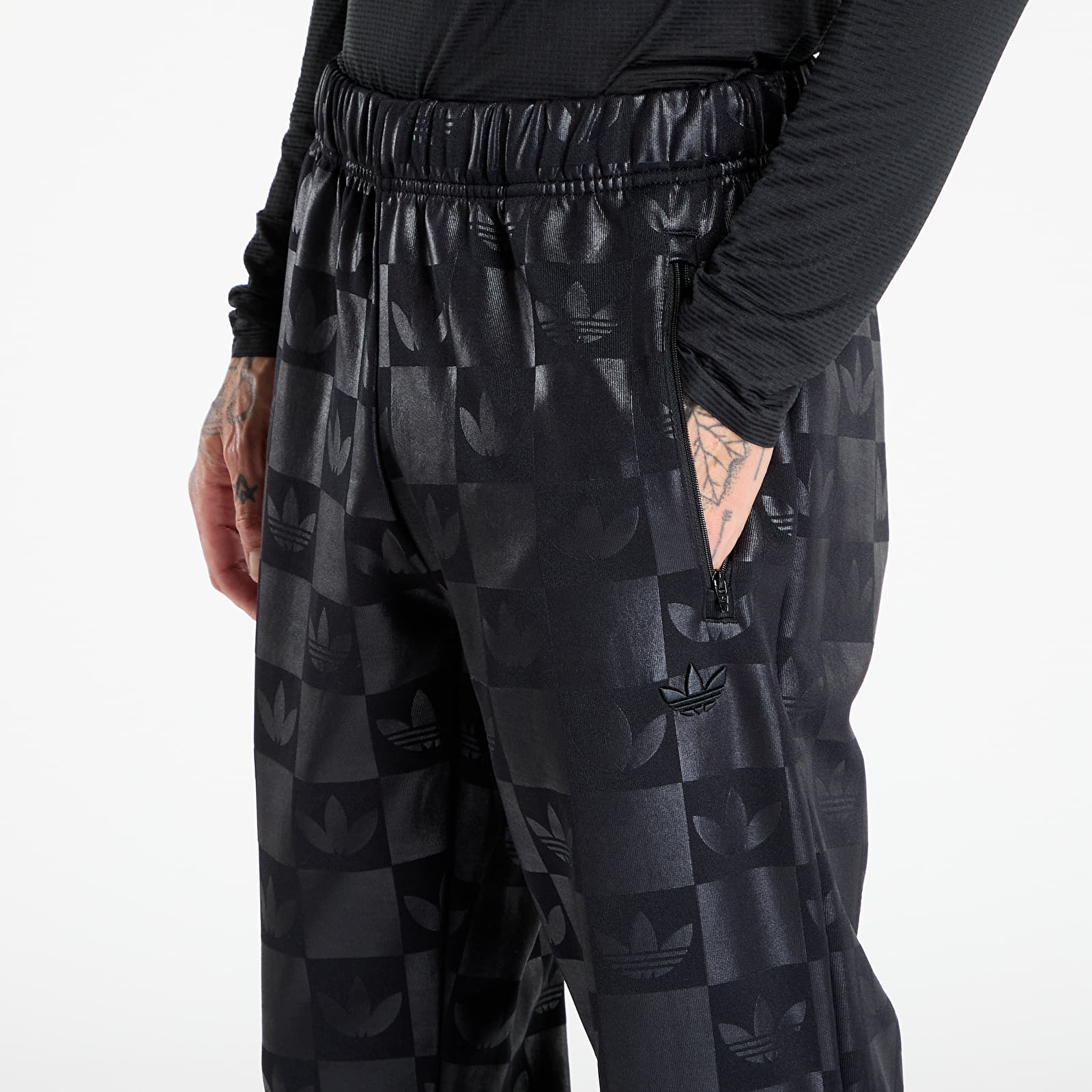 Calças de homem adidas Monogram All Over Print Regular Track Pants Black