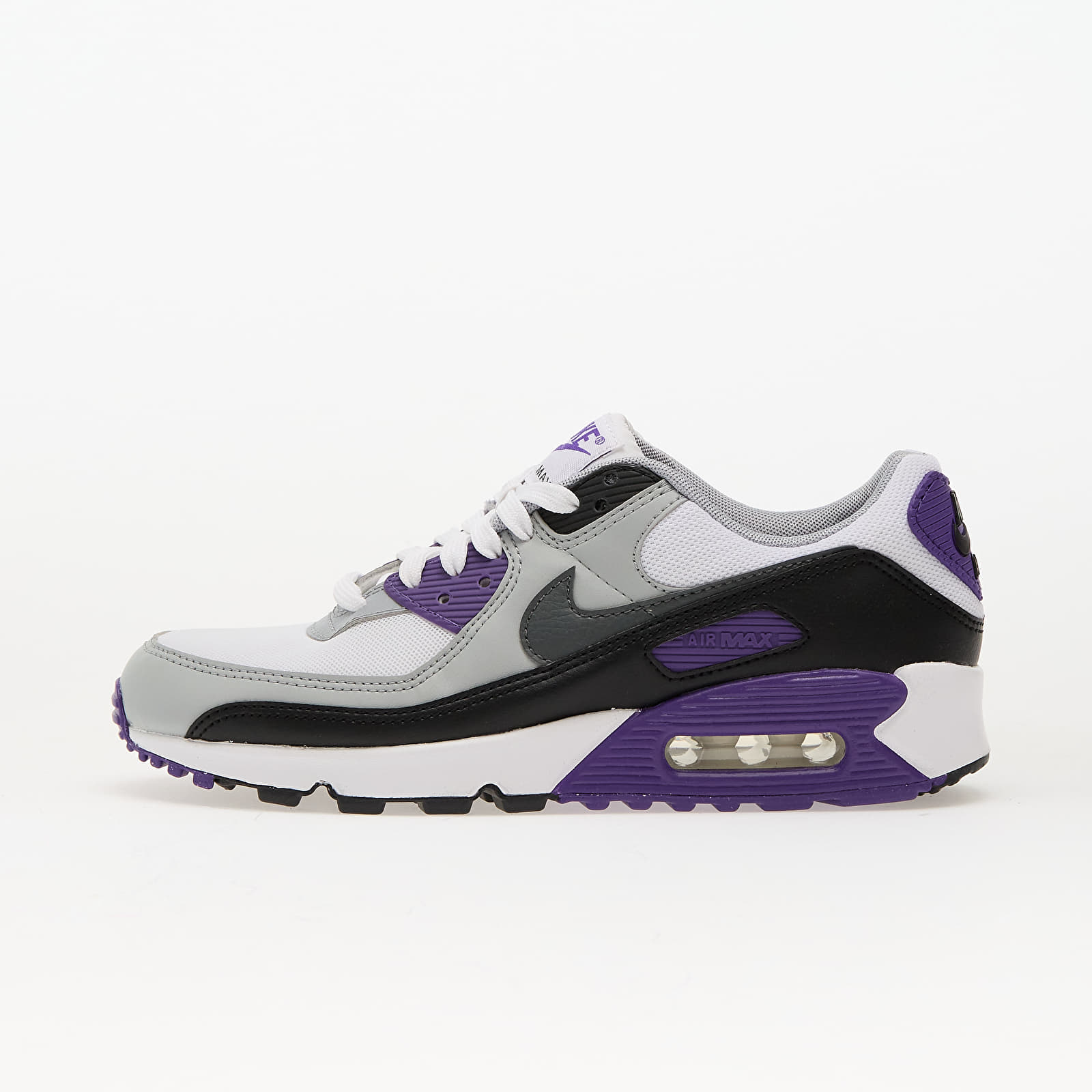 Ténis e sapatos de senhora Nike Wmns Air Max 90 White/ Iron Grey-Black-Wolf Grey-Wild Grape