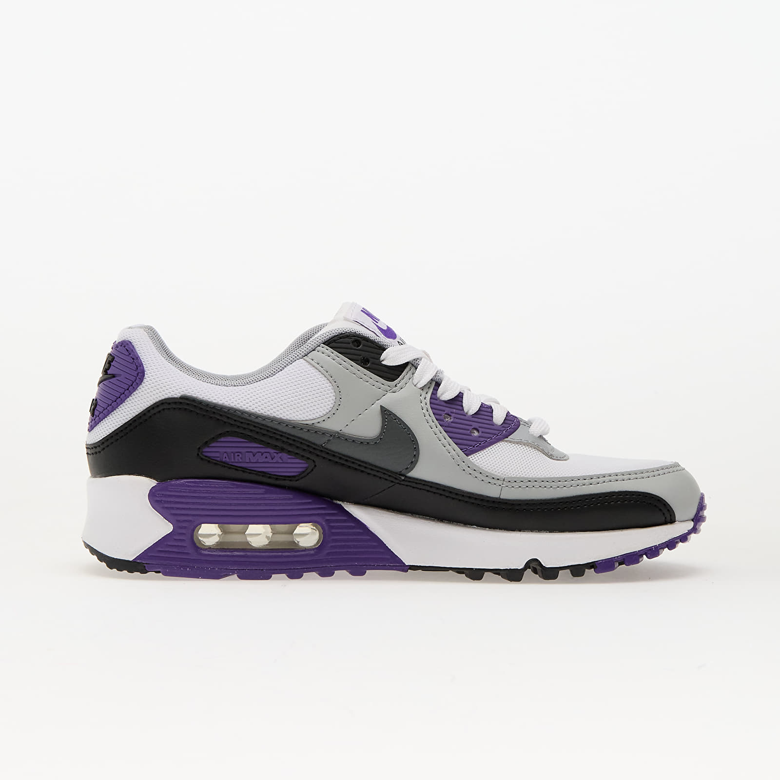 Ténis e sapatos de senhora Nike Wmns Air Max 90 White/ Iron Grey-Black-Wolf Grey-Wild Grape