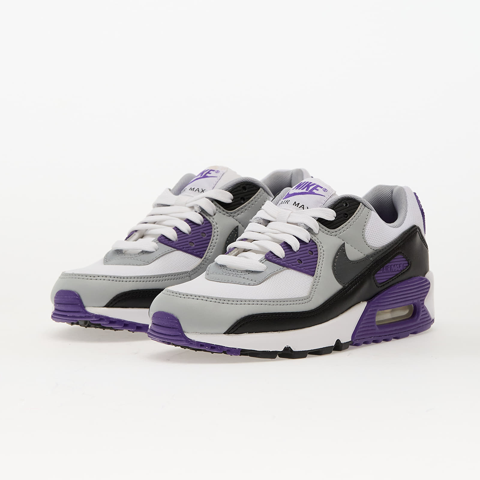 Ténis e sapatos de senhora Nike Wmns Air Max 90 White/ Iron Grey-Black-Wolf Grey-Wild Grape