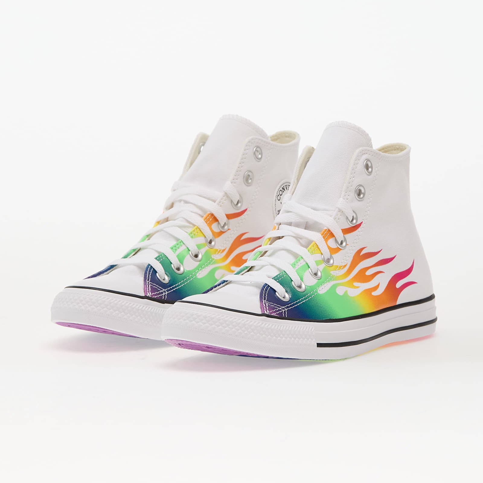 Ténis e sapatos para homem Converse Chuck Taylor All Star White/ Chaos Fuchsia