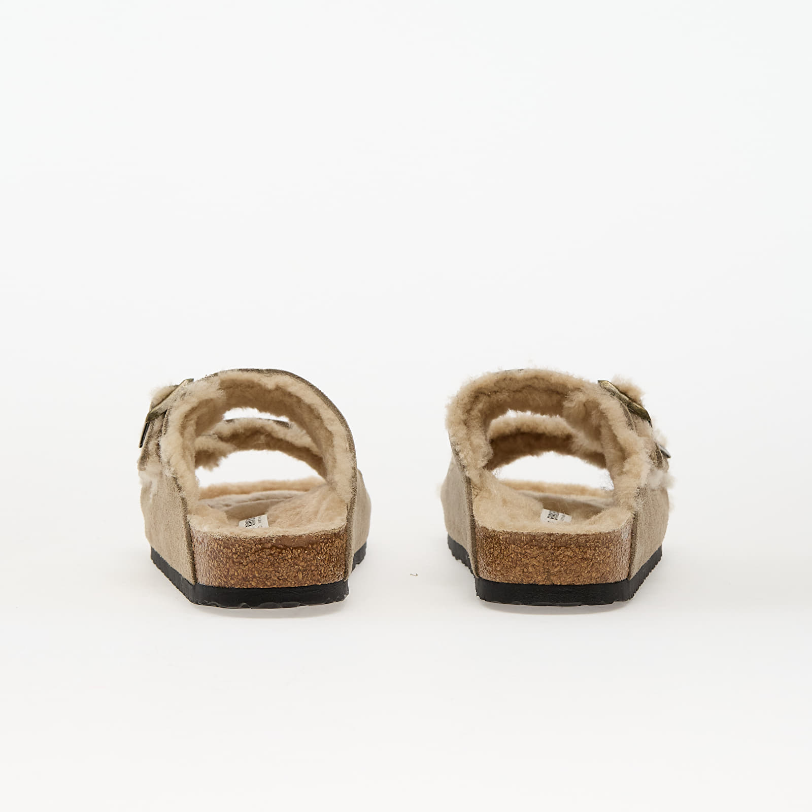 Moški čevlji Birkenstock Arizona Shearling Suede Leather/ Fur Taupe