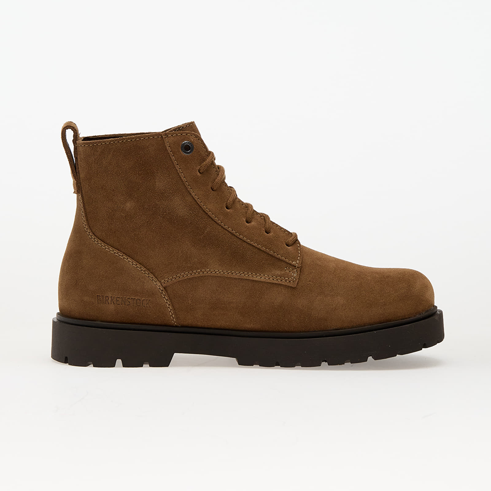 Moški čevlji Birkenstock Highwood Lace Mid Suede Leather Dark Tea