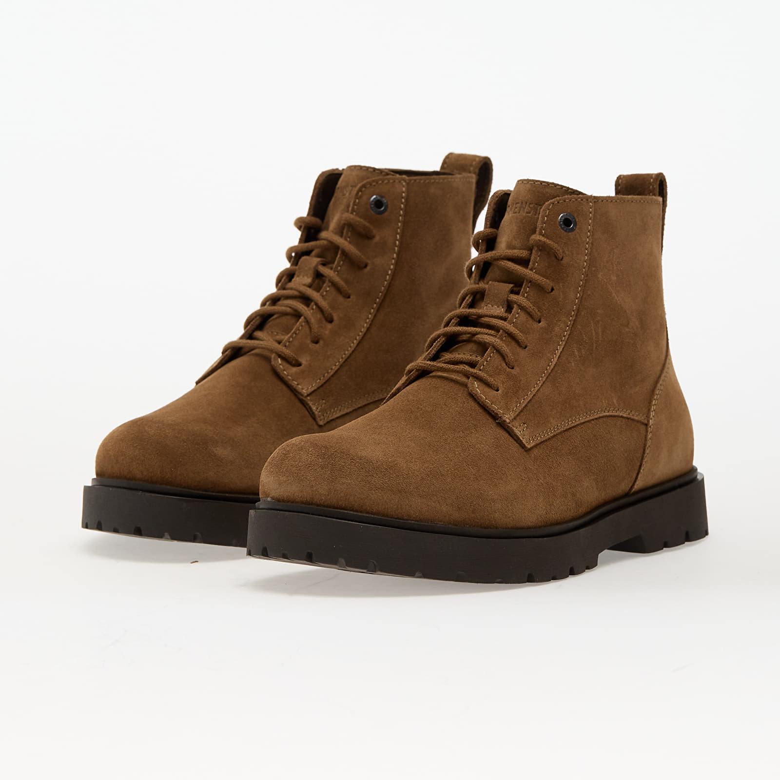 Moški čevlji Birkenstock Highwood Lace Mid Suede Leather Dark Tea