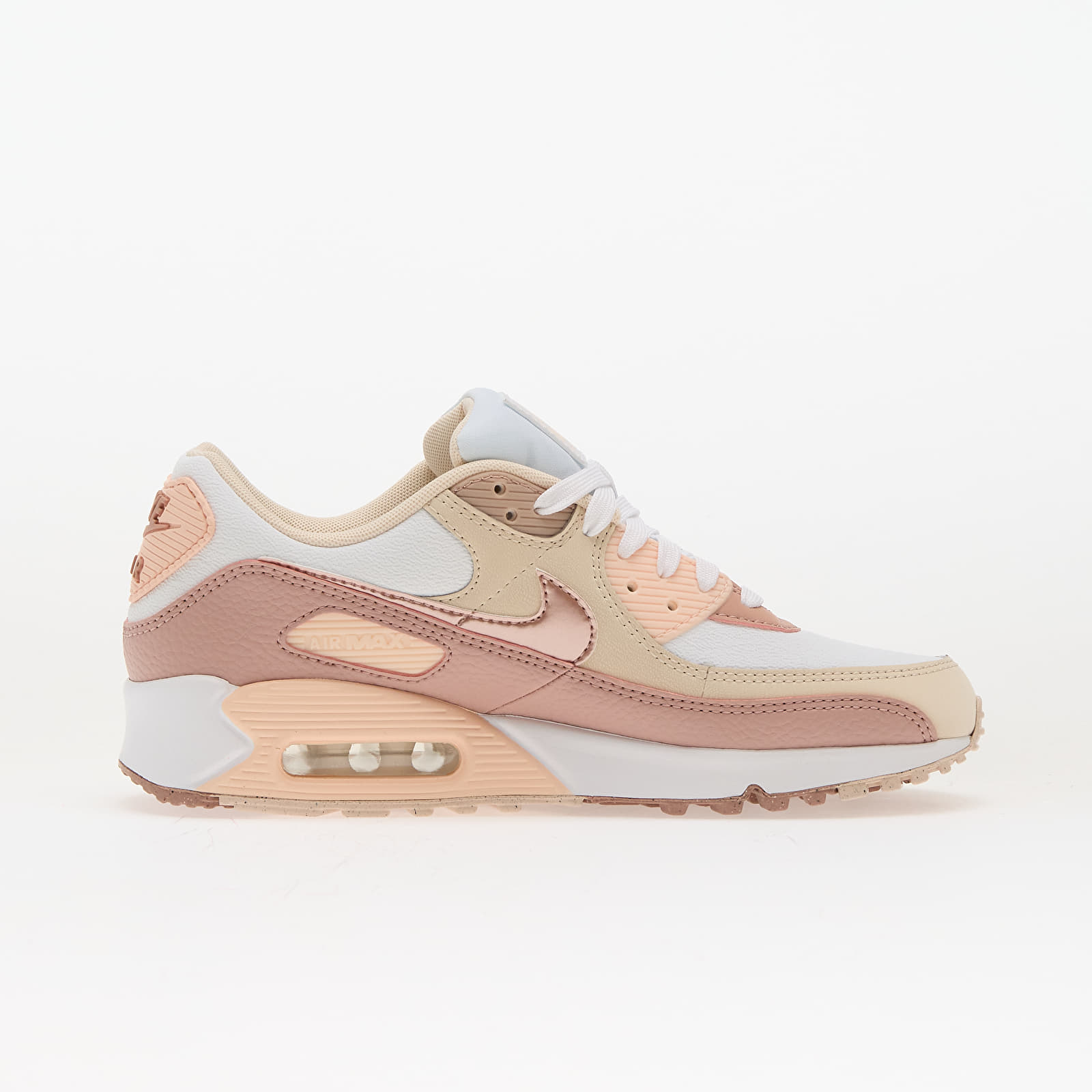 Zapatillas mujer Nike Wmns Air Max 90 Nn Prm White/ Particle Pink-Washed Coral-Pearl White