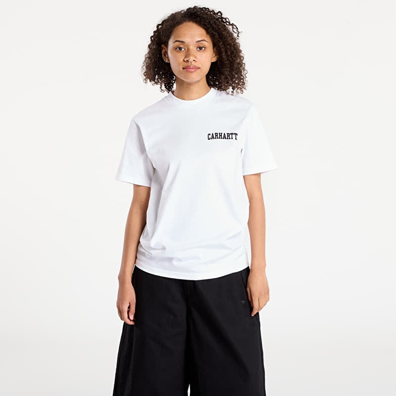 T-Shirt Carhartt WIP S/S University Script T-Shirt UNISEX White/ Black