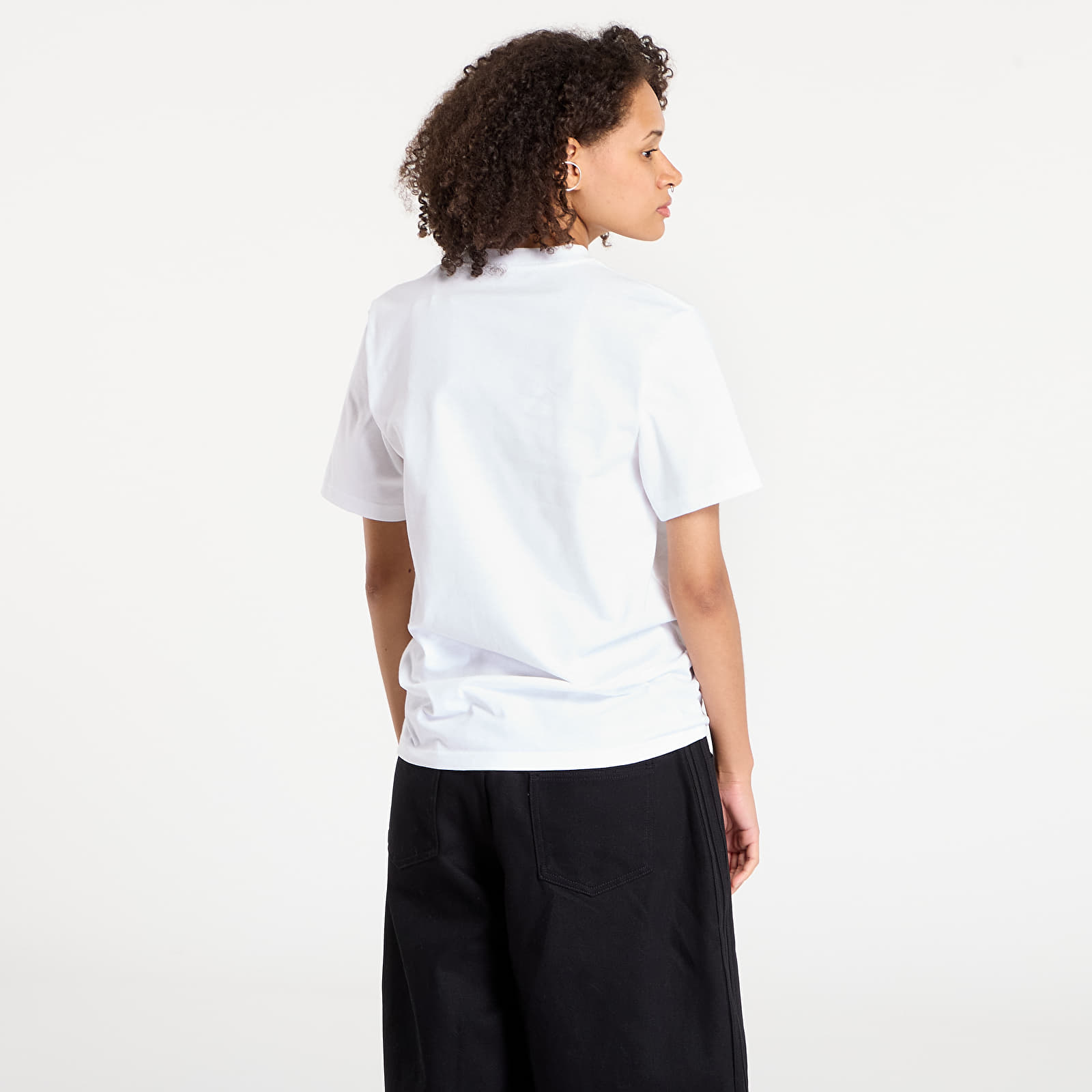 T-shirts de homem Carhartt WIP S/S University Script T-Shirt UNISEX White/ Black