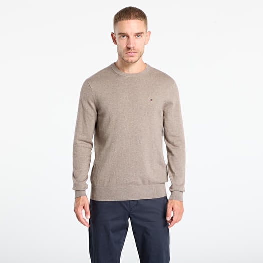 Sweater Tommy Hilfiger Pima Org Ctn Cashmere Crew Neck Coastal Taupe Heather