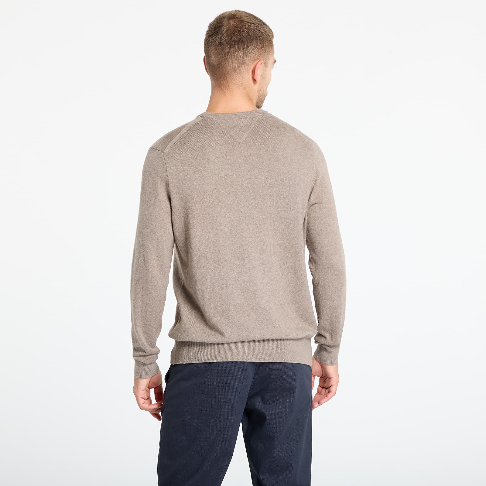 Camisolas Tommy Hilfiger Pima Org Ctn Cashmere Crew Neck Coastal Taupe Heather