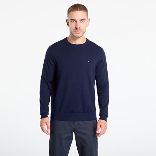 Sweater Tommy Hilfiger Pima Org Cotton Cashmere Crew Neck Navy