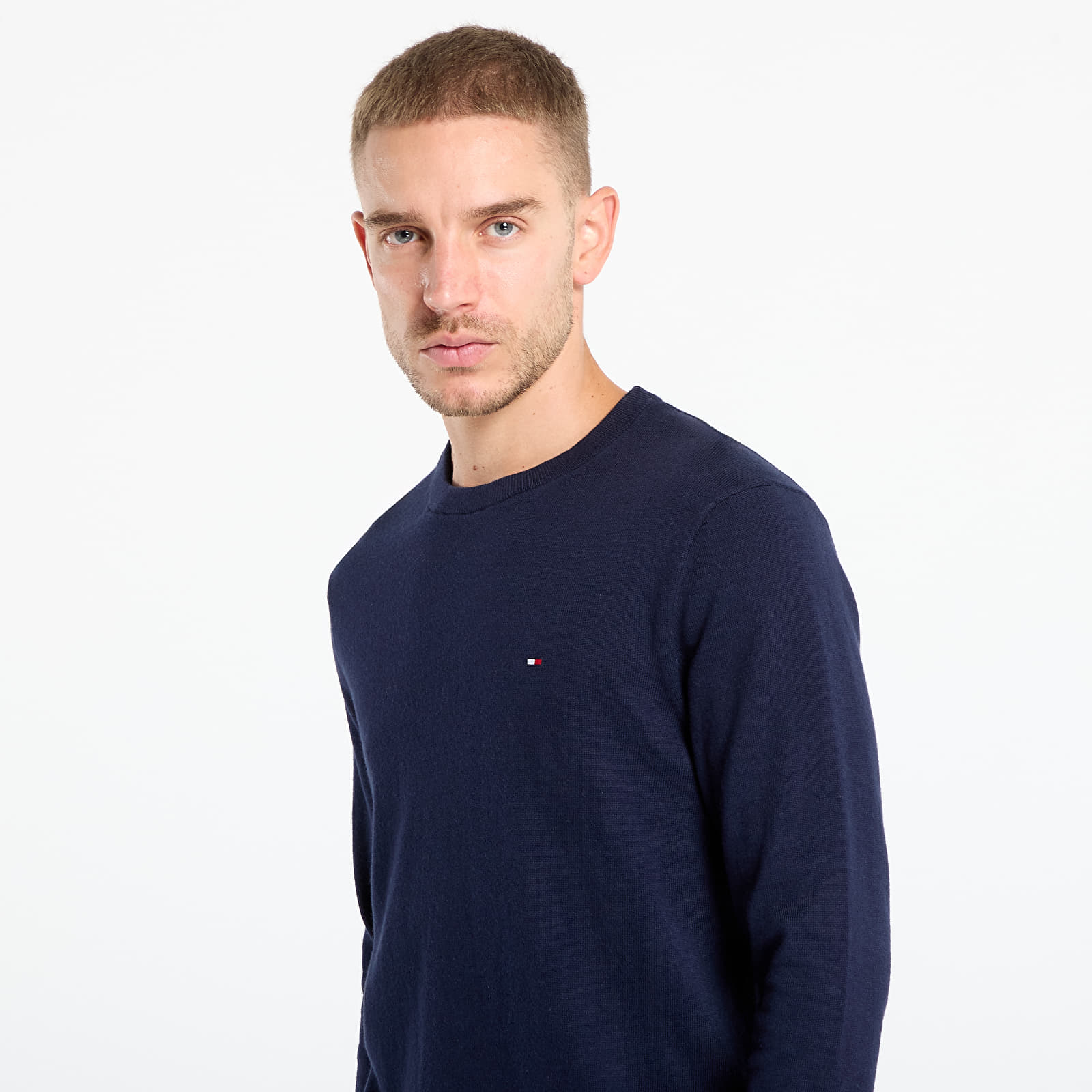 Sweaters Tommy Hilfiger Pima Org Cotton Cashmere Crew Neck Navy