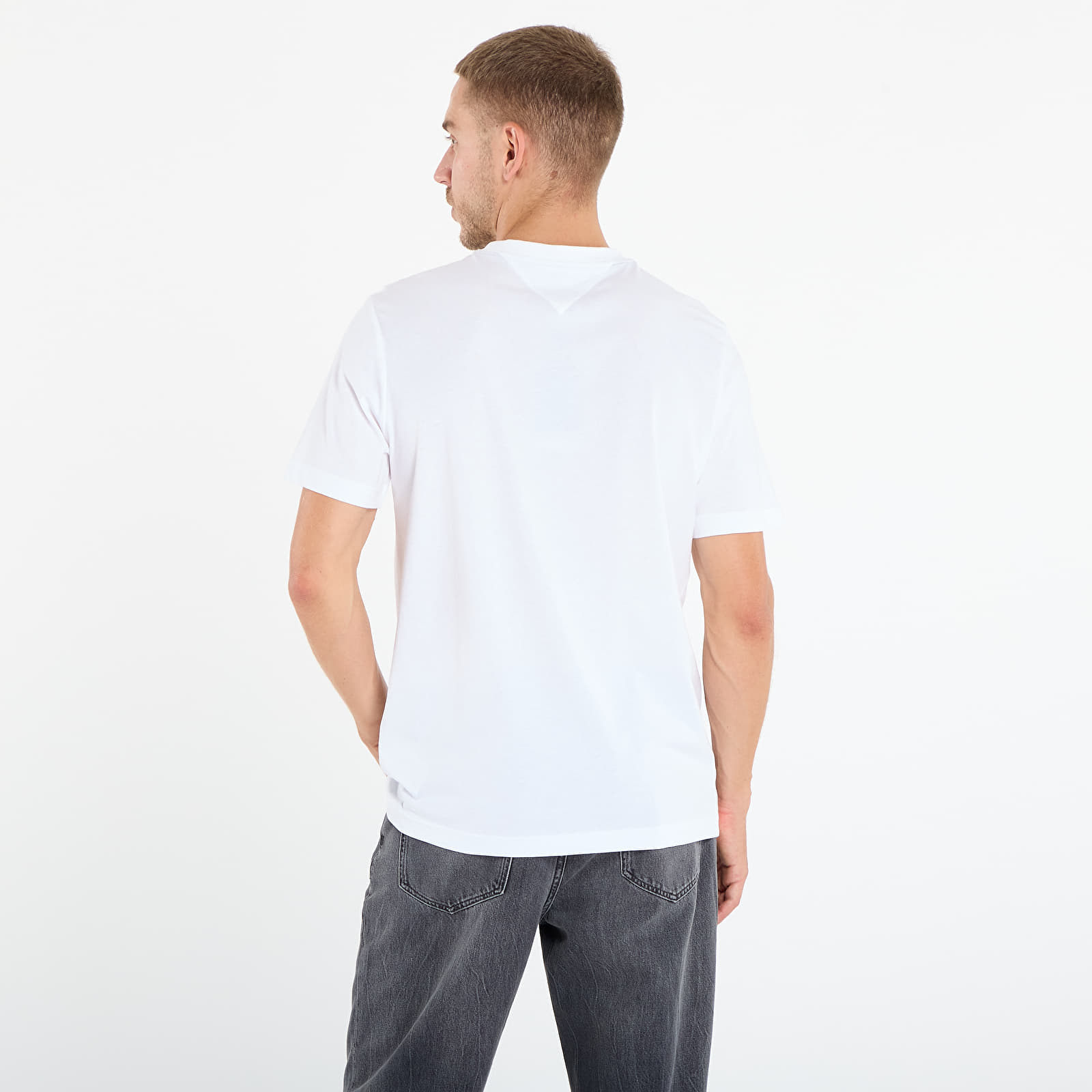 Camisetas Tommy Hilfiger Linear Flag Graphic Tee White