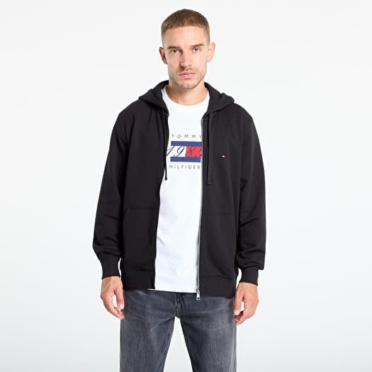 Sweatshirt Tommy Hilfiger Essential Terry Zip Through Black