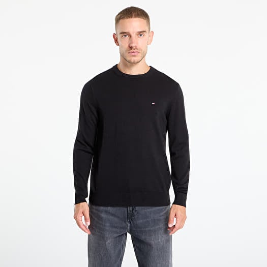 Tröja Tommy Hilfiger Pima Org Cotton Cashmere Crew Neck Black
