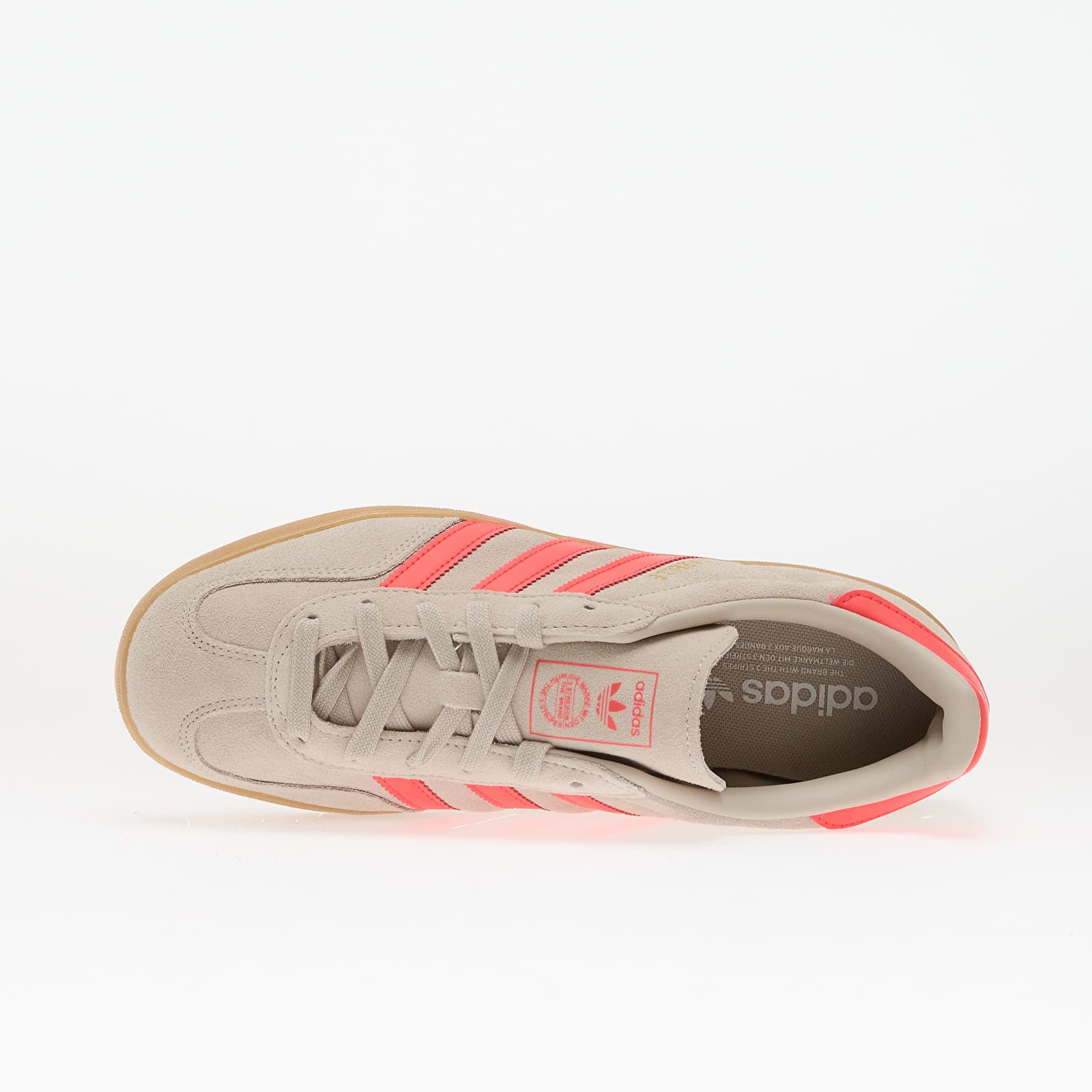 Men's sneakers and shoes adidas Gazelle Indoor Wonder Aluminium/ Lucid Red/ Ftw White