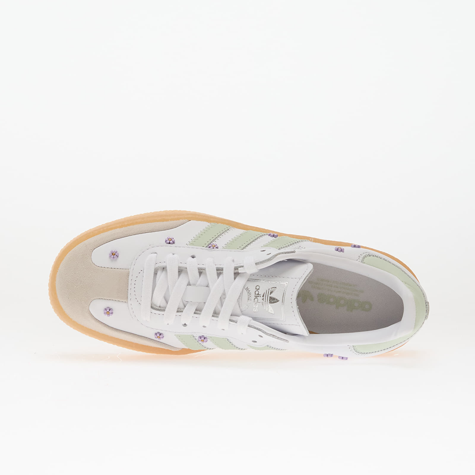 Women's sneakers and shoes adidas Sambae W Ftw White/ Linen Green/ Gum