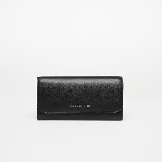 Carteira Tommy Hilfiger Flag Large Flap Wallet Black