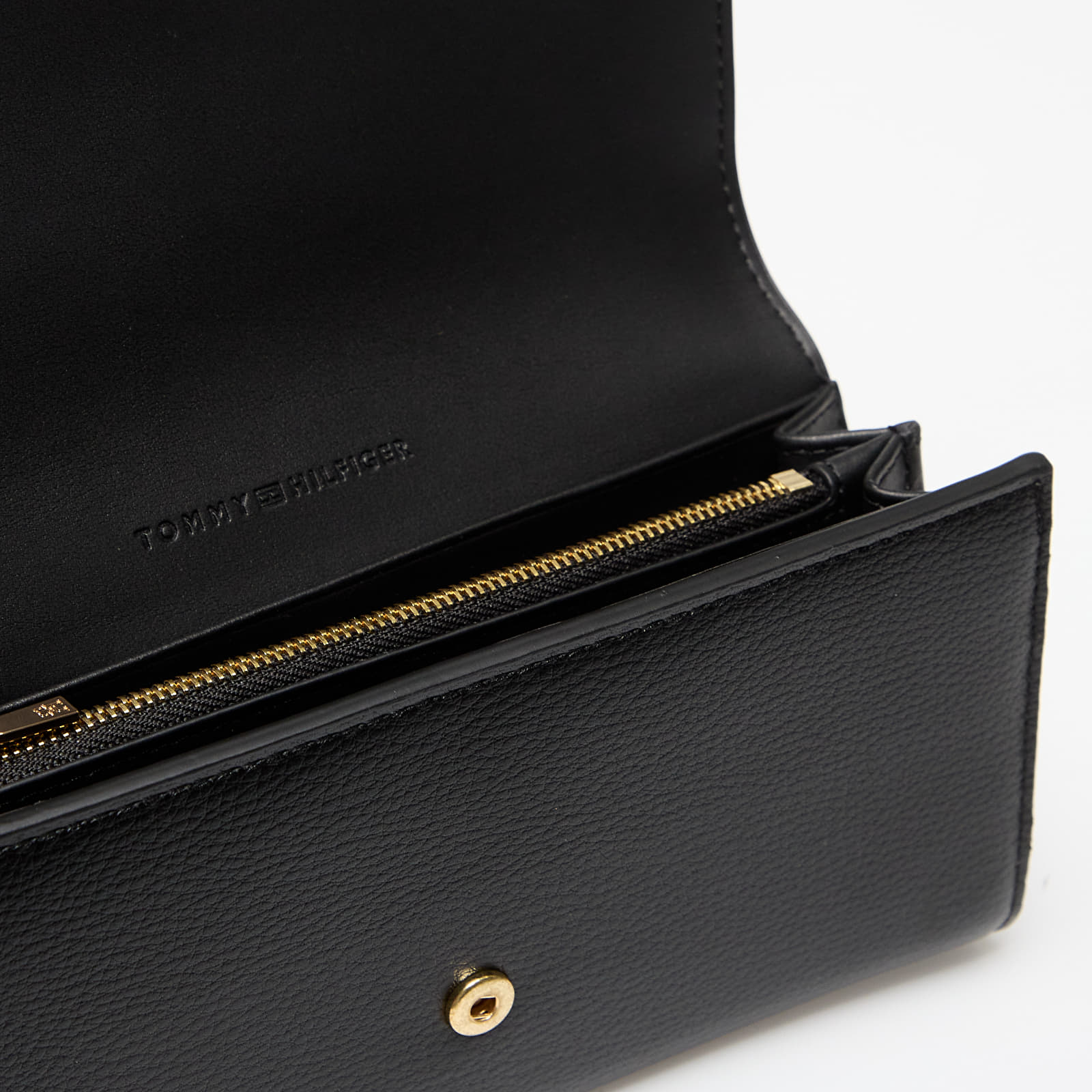 Carteiras Tommy Hilfiger Flag Large Flap Wallet Black
