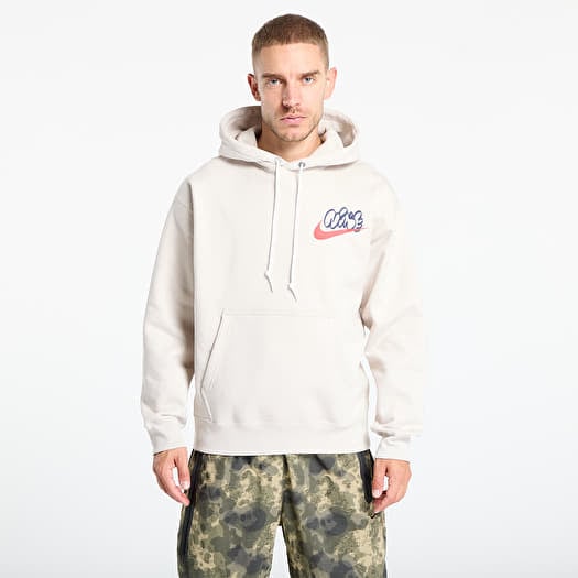 Sweatshirt Nike Solo Swoosh Men's Fleece Hoodie Lt Orewood Brn