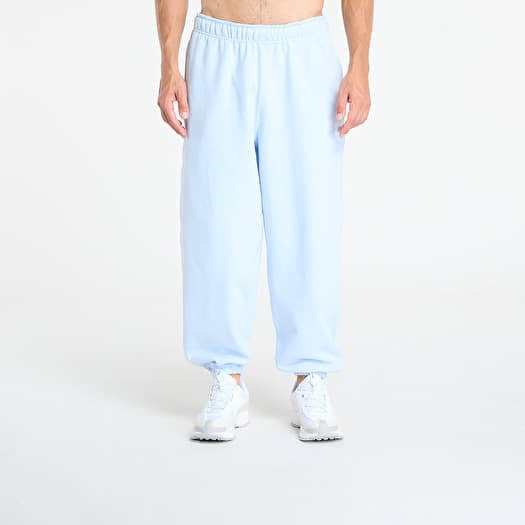 Joggingbukser Nike Solo Swoosh Men's Cuffed Fleece Pants Celestine Blue/ Celestine Blue/ White