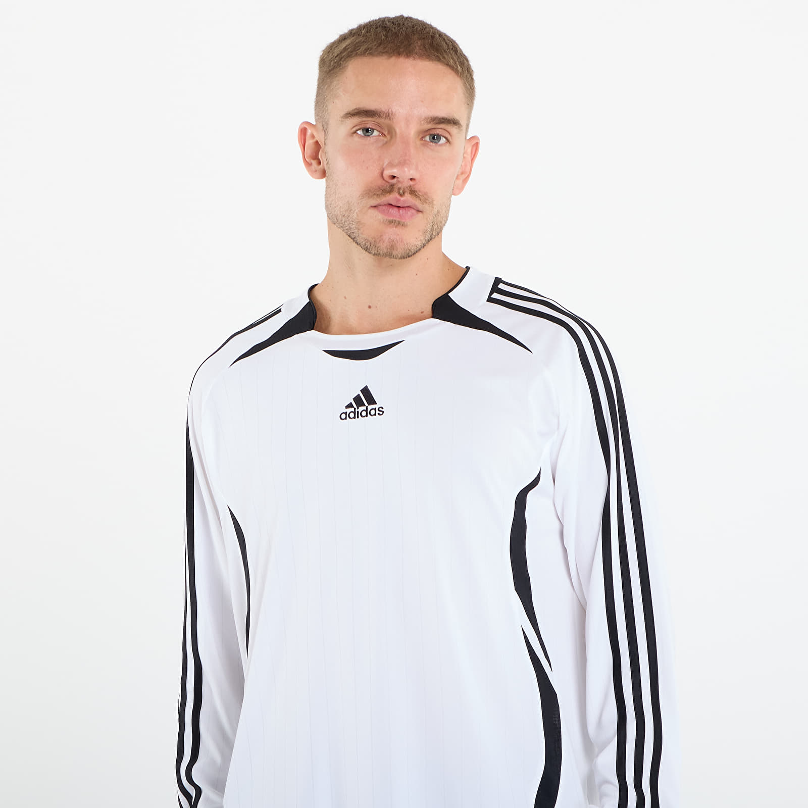 Men's T-shirts adidas Teamgeist Adicolor Long Sleeve T-Shirt White