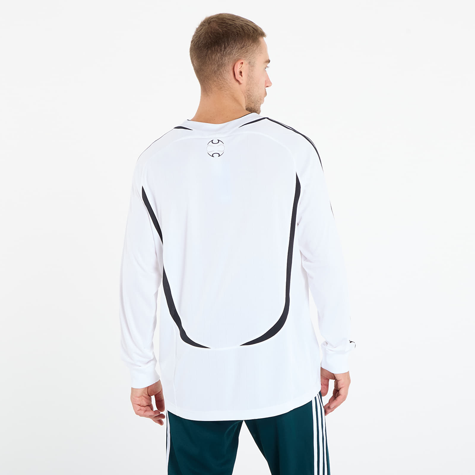 Men's T-shirts adidas Teamgeist Adicolor Long Sleeve T-Shirt White