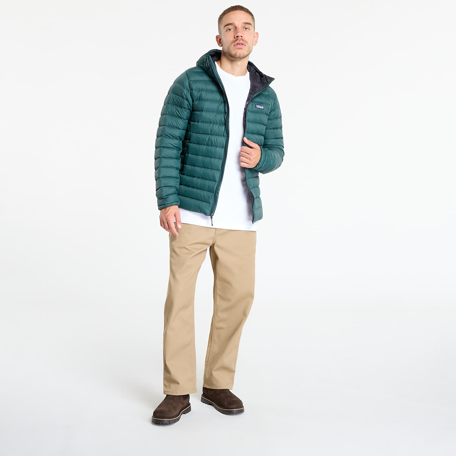 Chaquetas Pataognia M's Down Sweater Hoody Cascade Green