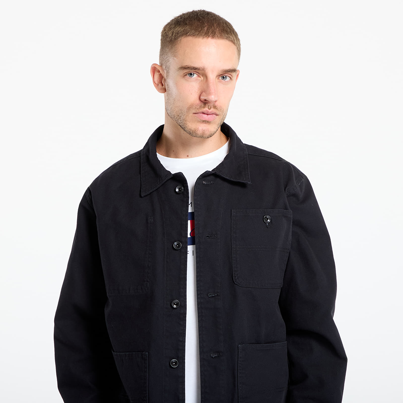 Bundy Vans Drill Chore Canvas Jacket Black