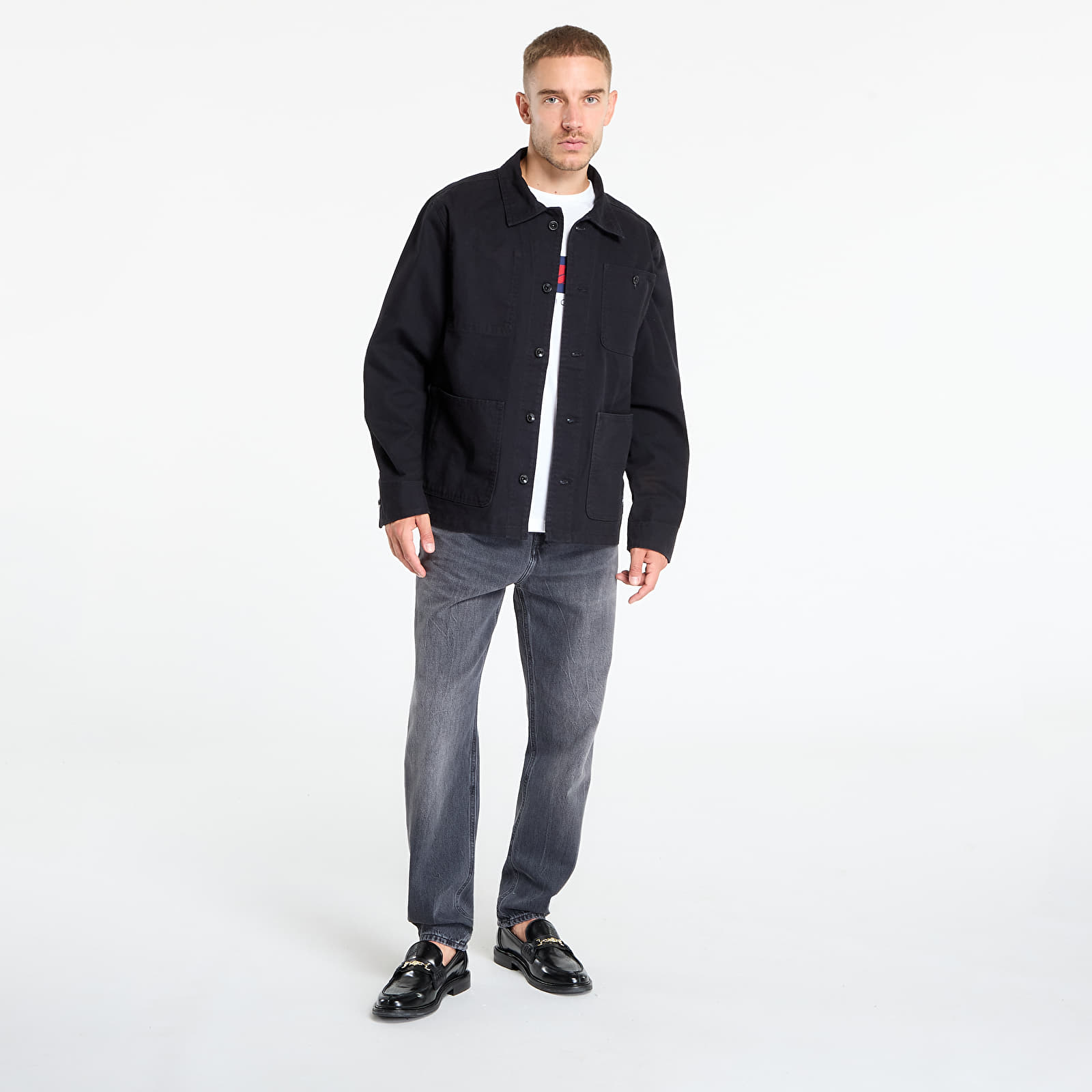 Bundy Vans Drill Chore Canvas Jacket Black