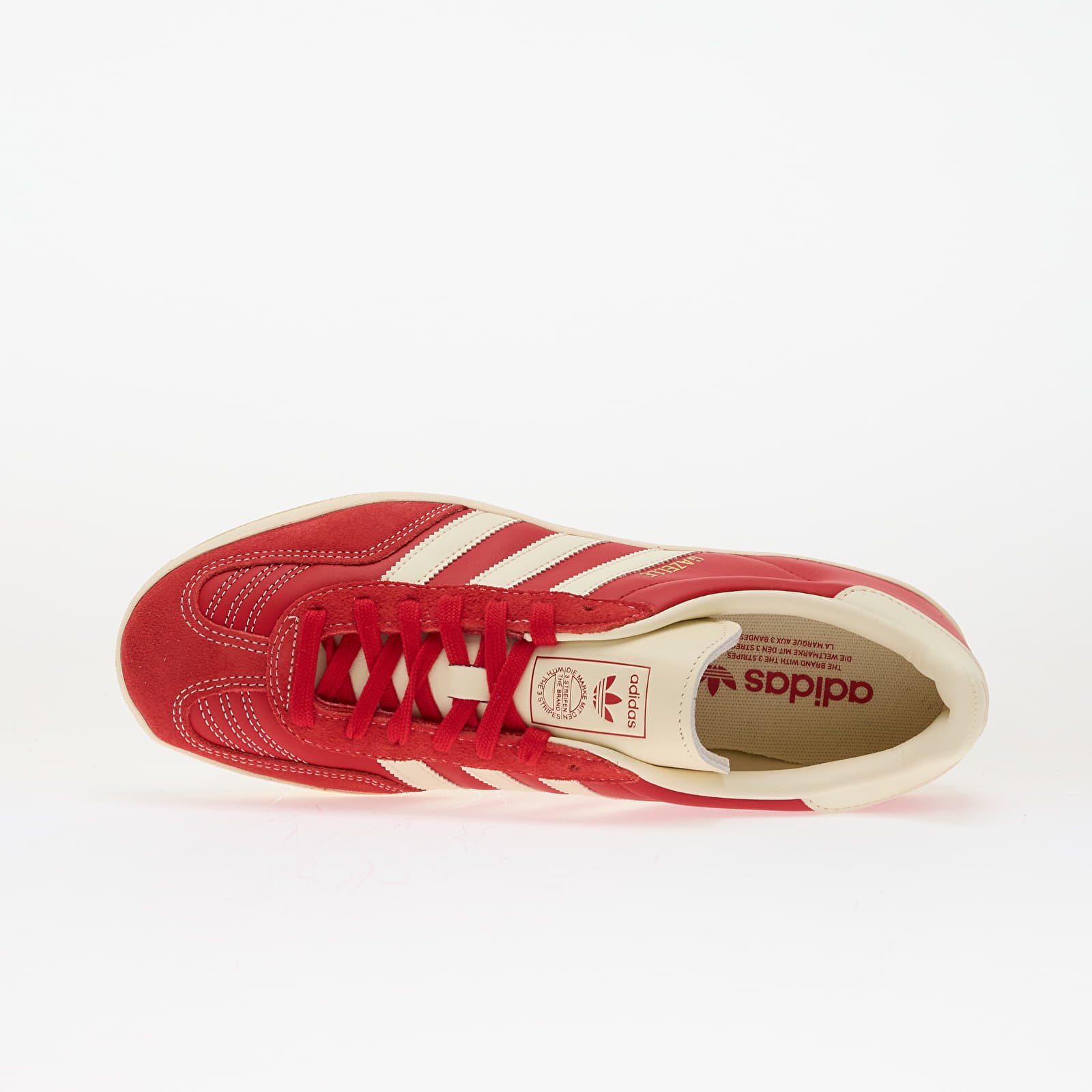 Men's sneakers and shoes adidas Gazelle Indoor Better Scarlet/ Crew White/ Gold Metallic