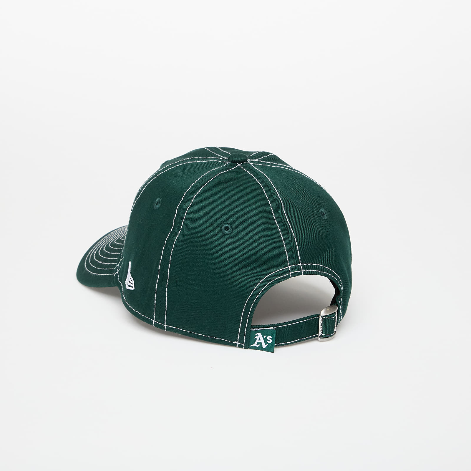 Gorras de hombre New Era Oakland Athletics 9TWENTY Contrast Stitch Dark Green/ White