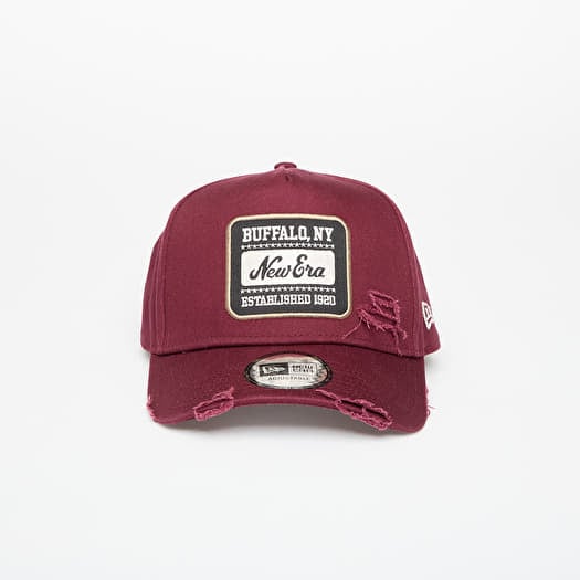 Gorra New Era Buffalo NY 9FORTY Aframe Patch Distressed Burgundy