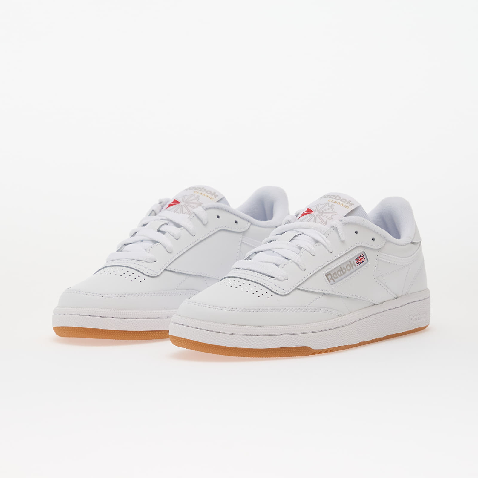 Sneakers og sko til kvinder Reebok Club C 85 White/ Light Grey/ Gum