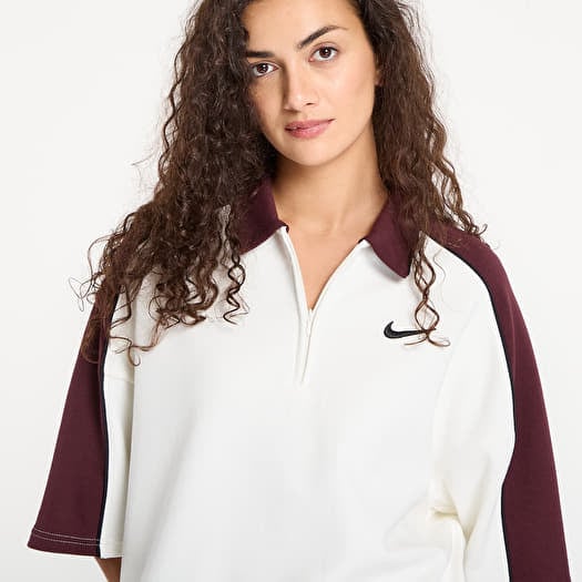 burgundy nike polo
