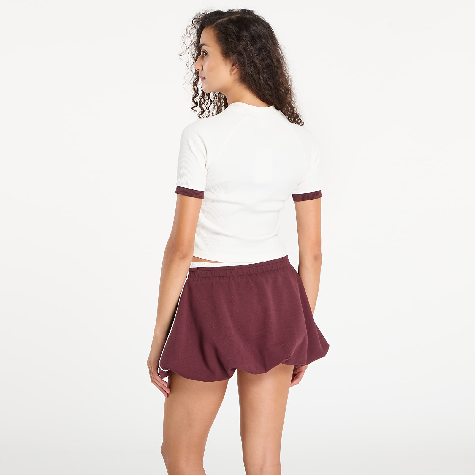 Топове Nike W Ss Fitted Top Sail/ Burgundy Crush