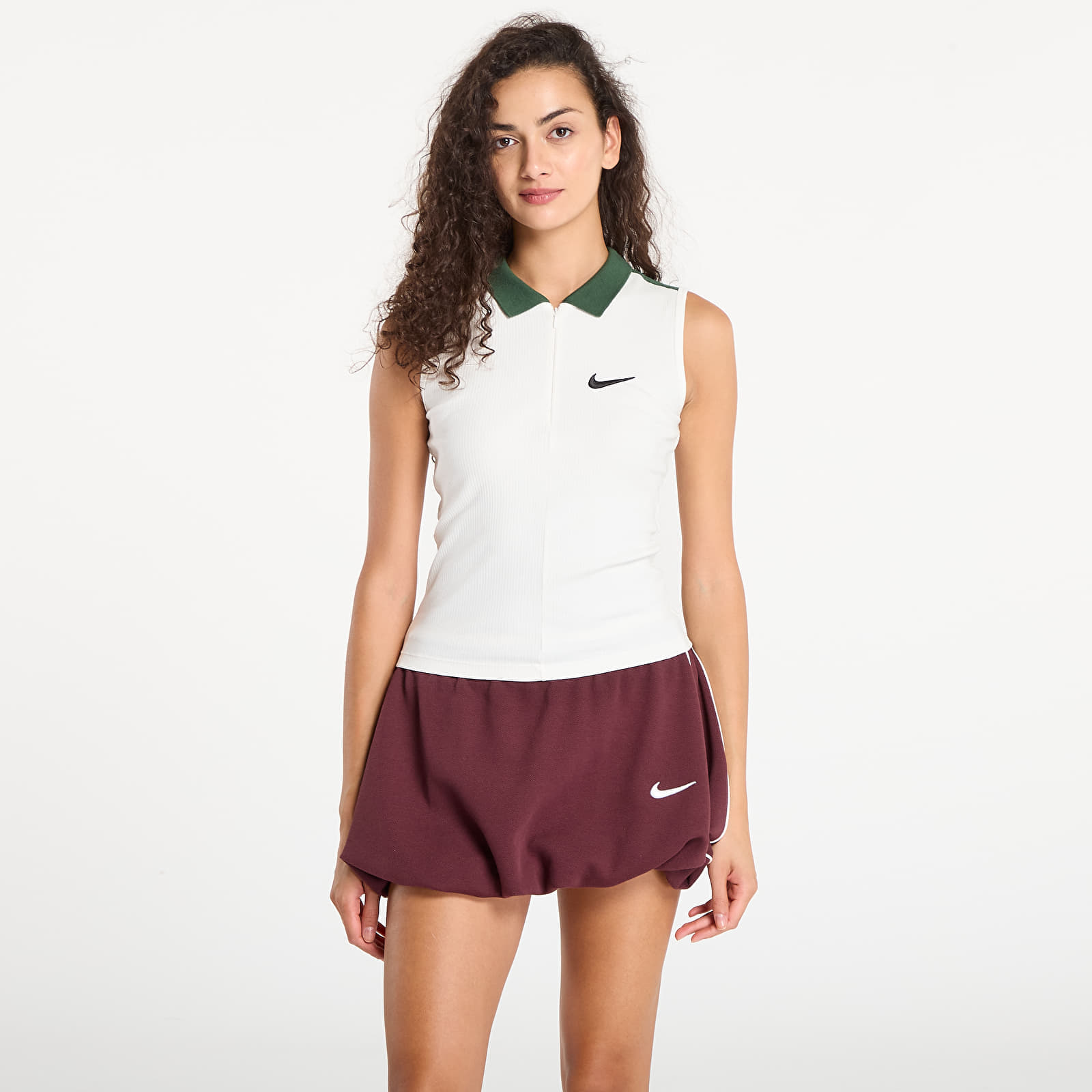 Nike W Fitted Tank Sail/ Fir XS