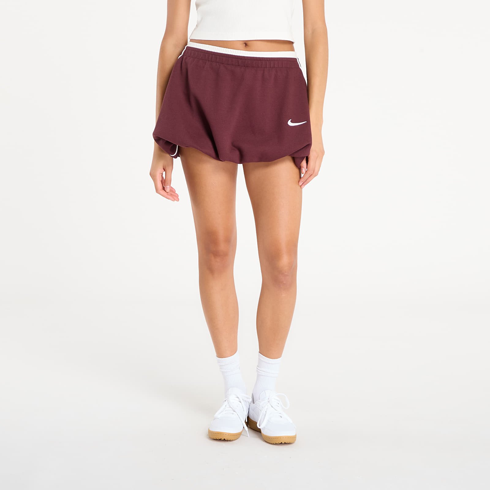 Röcke Nike W Bubble Skirt Burgundy Crush/ Sail