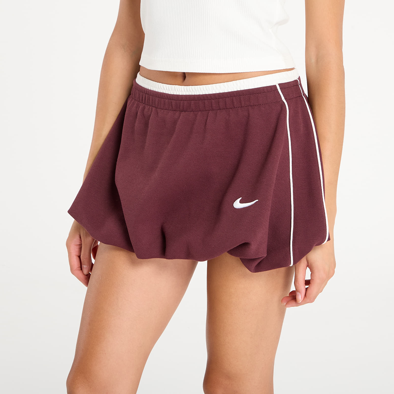 Röcke Nike W Bubble Skirt Burgundy Crush/ Sail