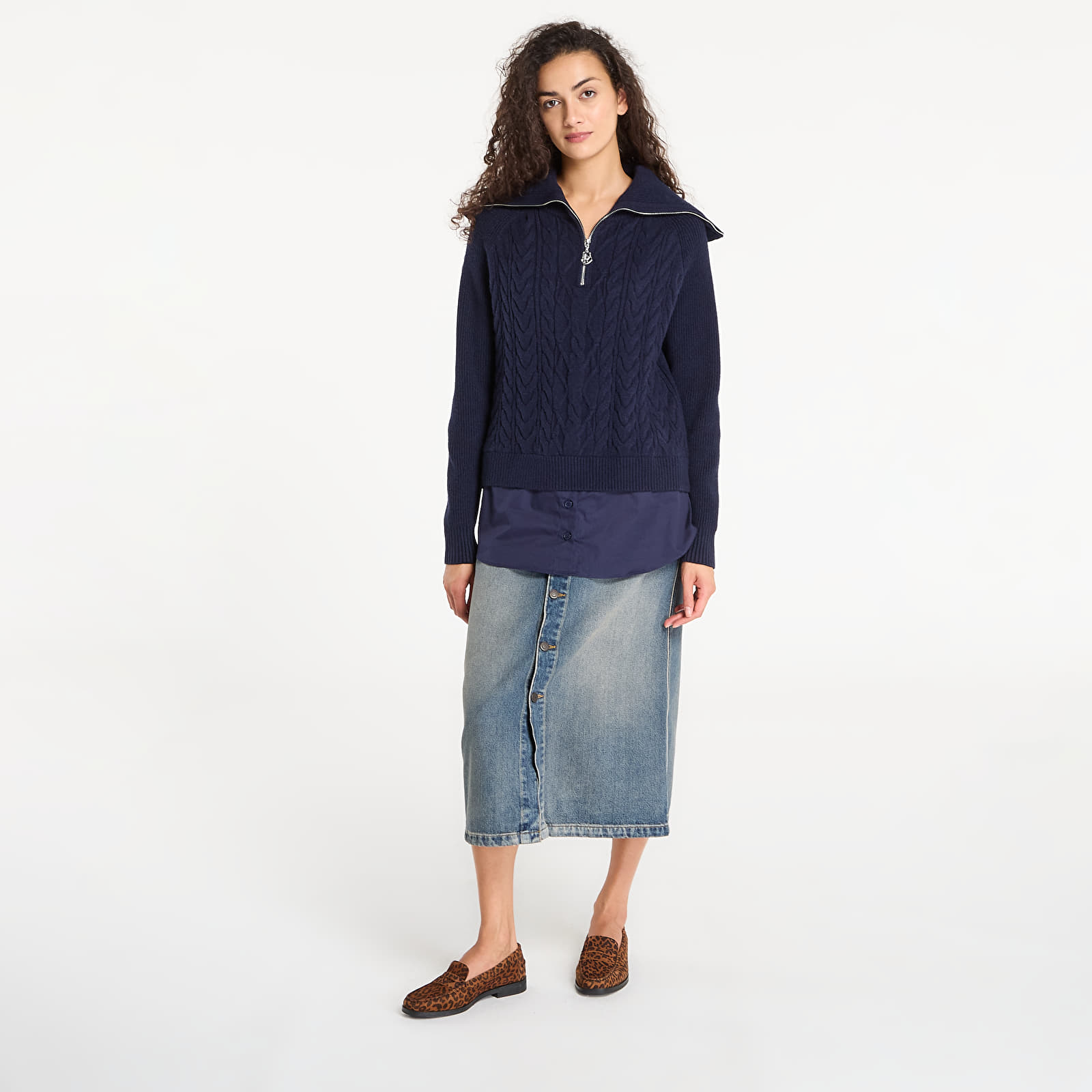 Trøjer Desigual Dinamarca Sweater Navy