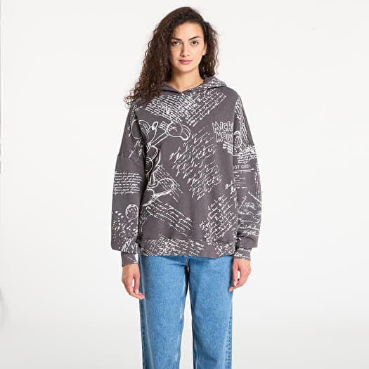 Sweatshirt Desigual Letters Mickey Hoodie Black