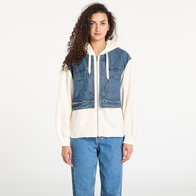 Bunda Desigual Trucker Jacket Cream