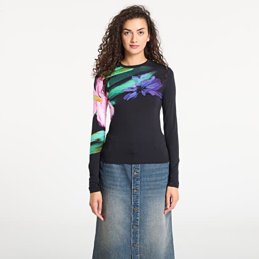 Desigual Lena Ls T-Shirt Black