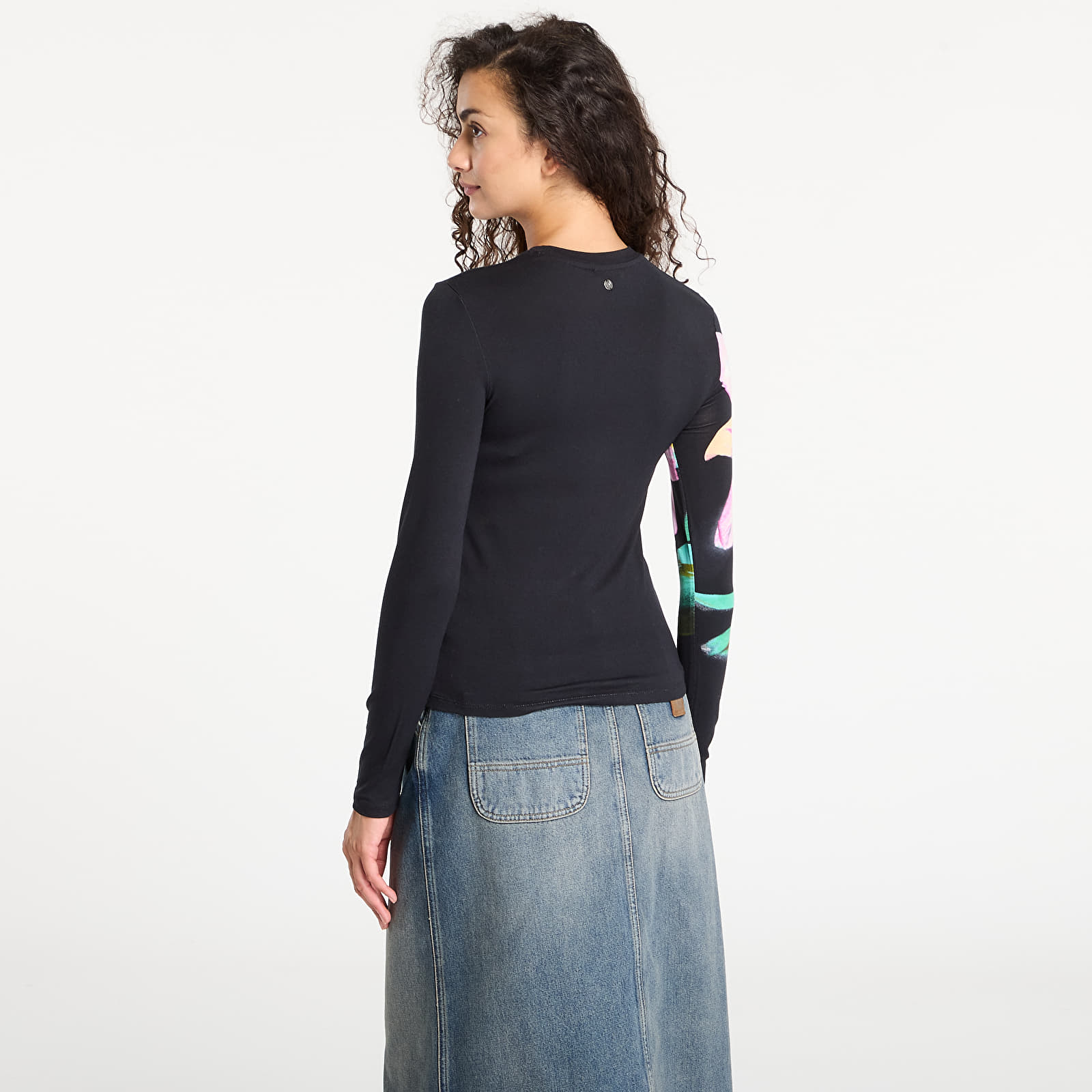 Футболки Desigual Lena Ls T-Shirt Black
